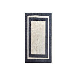 Conceptum Alfombra de Pasillo Black Frame Multicolor 80 x 300 cm
